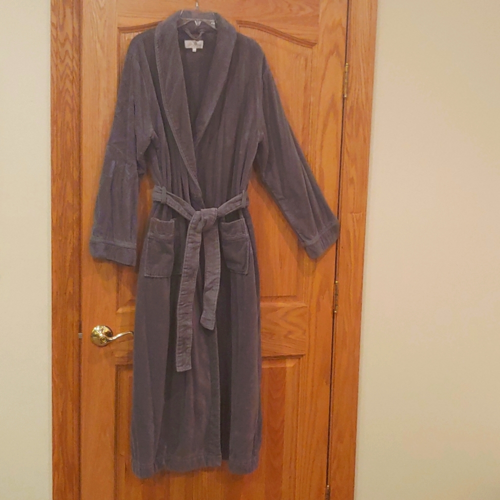 Gray Velour Robe - image 1